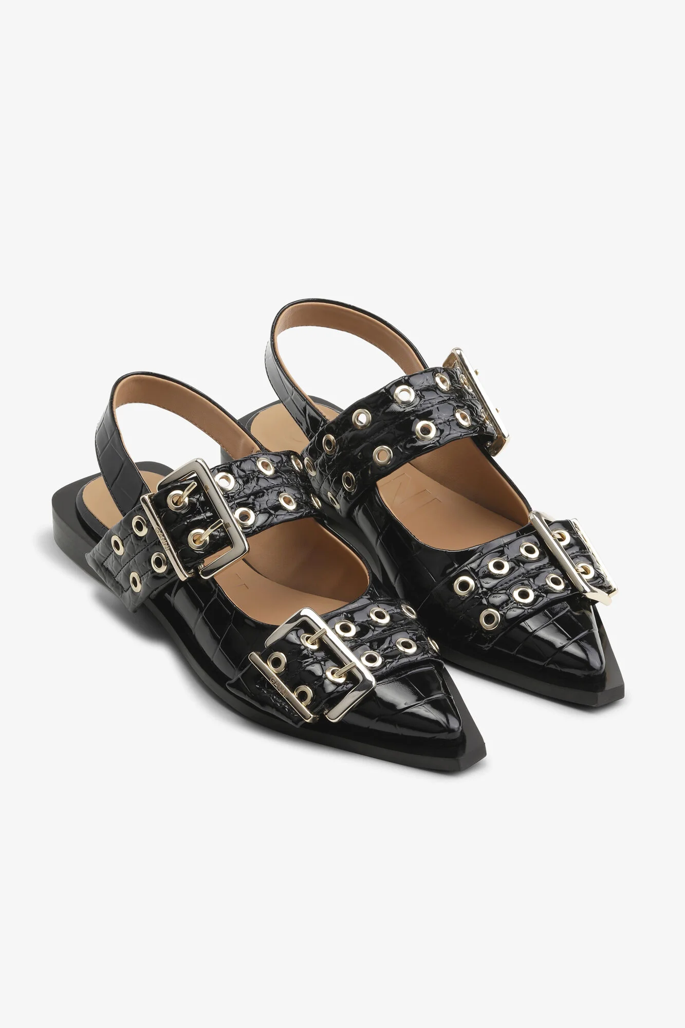Bailarinas Feminine Buckle Patent Croco - Image 2