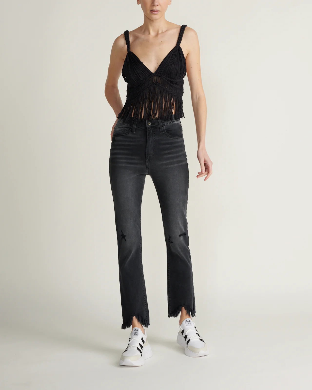 Blusa Claudette Macrame Bralette
