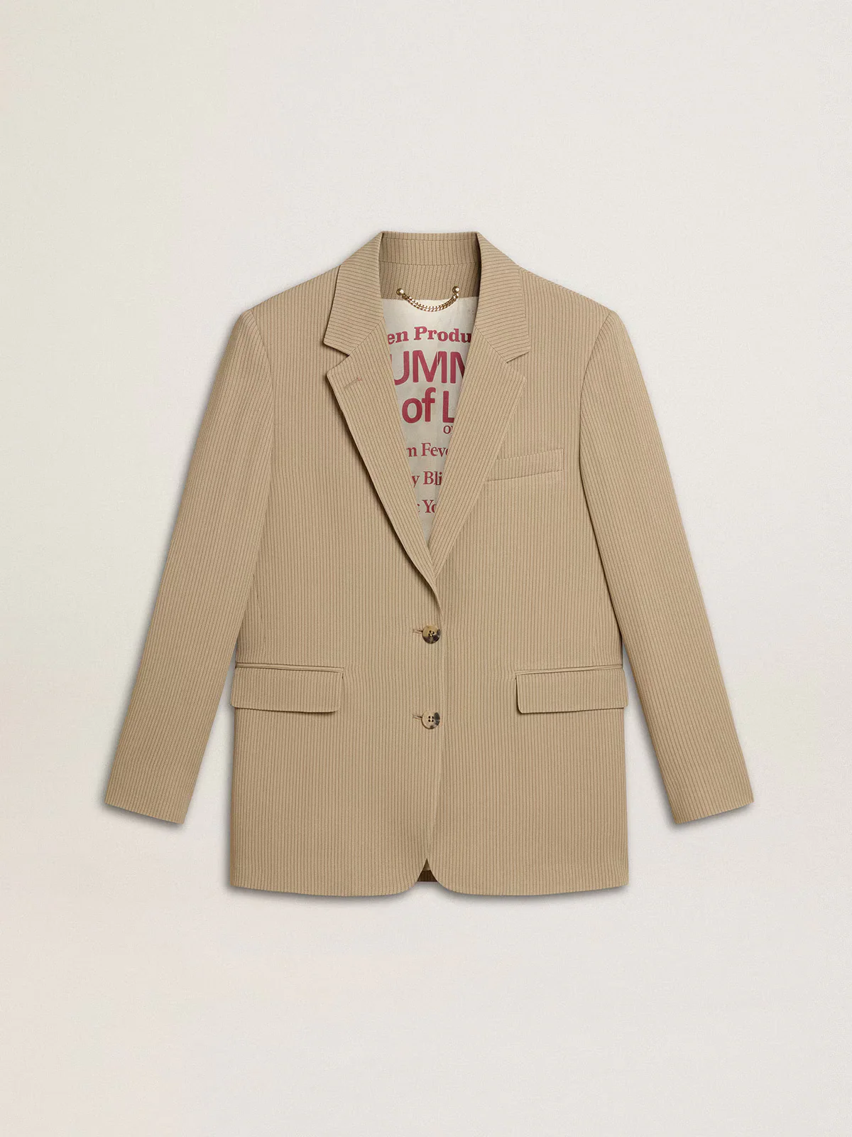Blazer Journey Over Maia Pinstripe Blend Viscose Mujer - Image 2