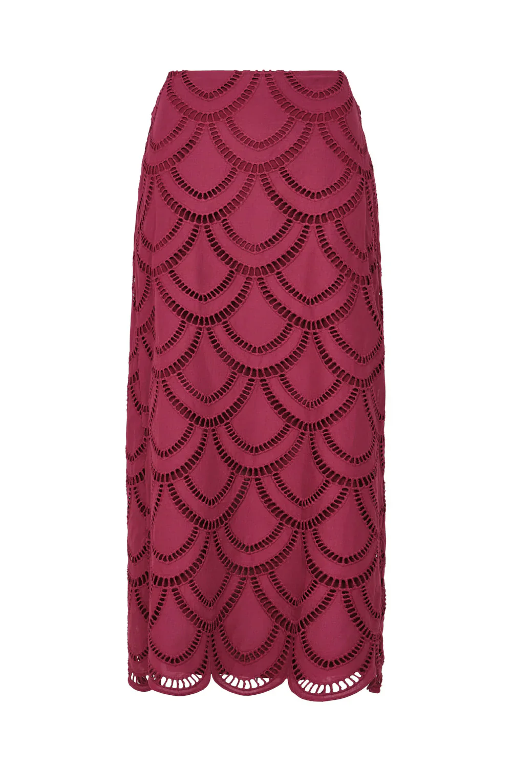Midi Falda Arabela Vinotinto