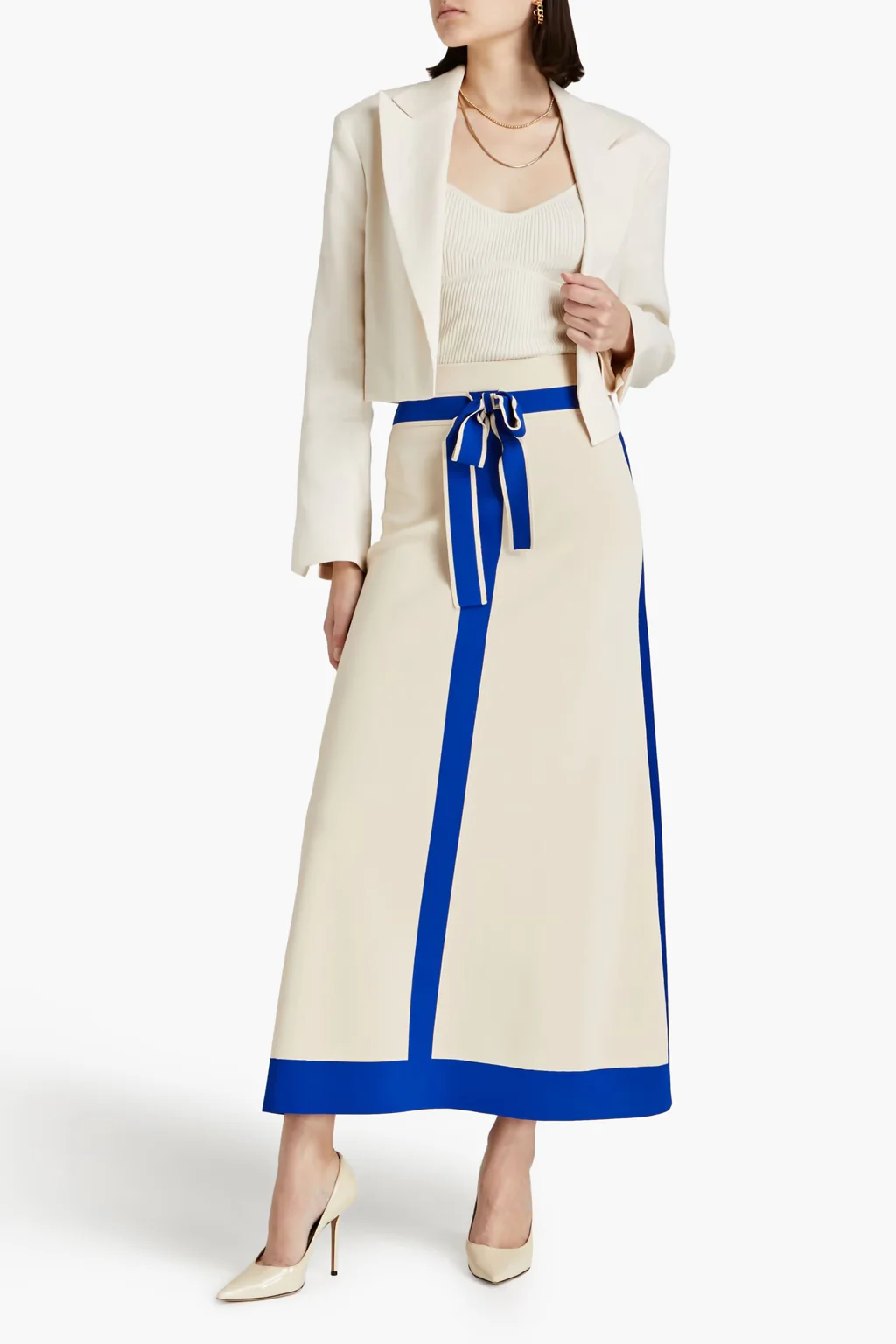 Midi Falda Con Lazo High Tide