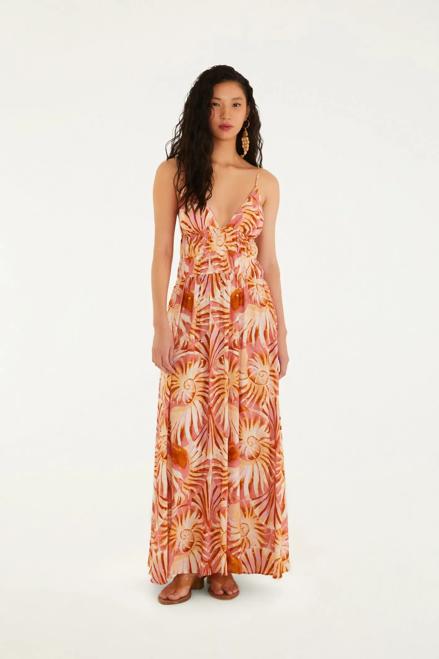 Maxi Vestido Alca Mar De Concha