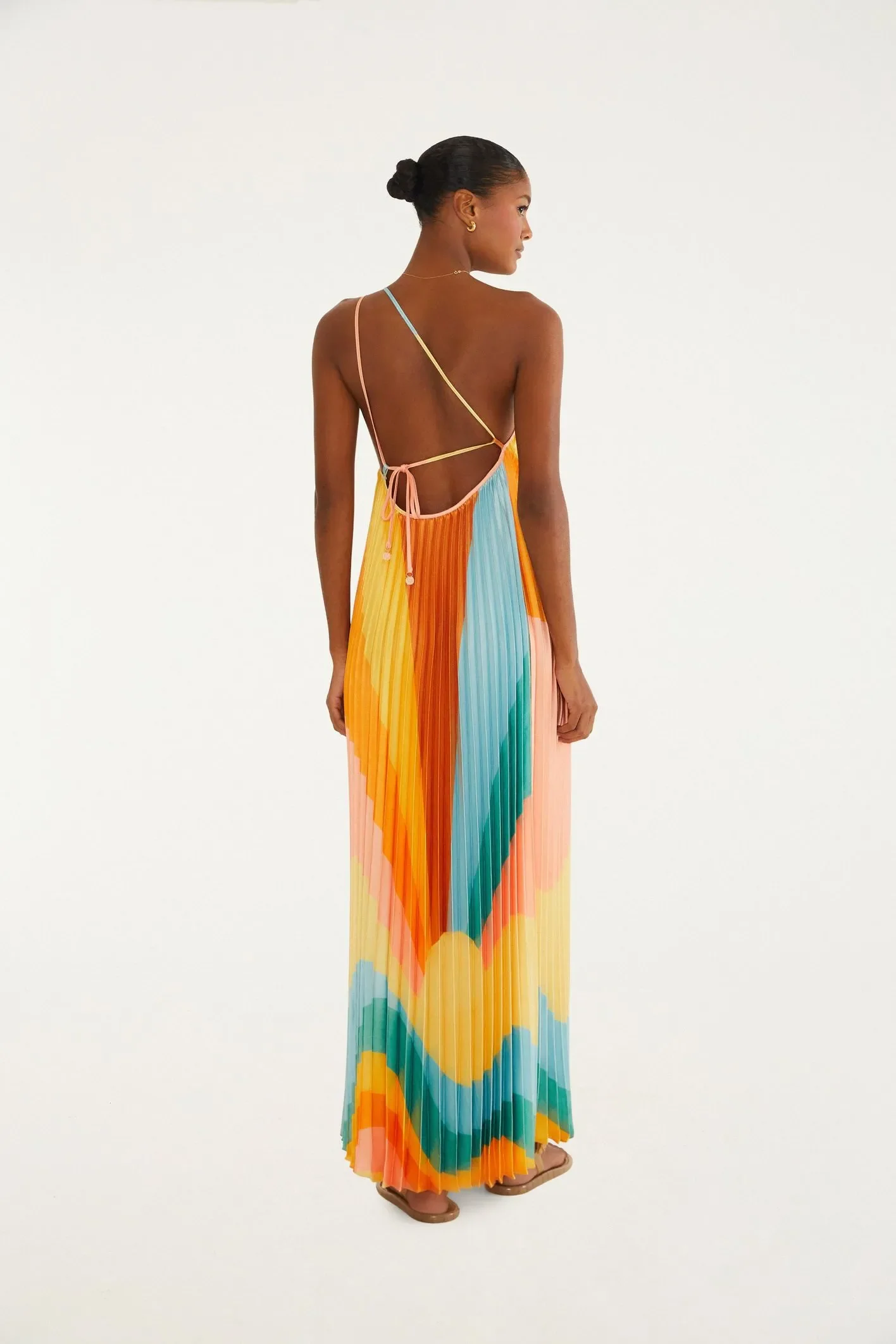 Maxi Vestido Plissado Paisagem Carioca - Image 4