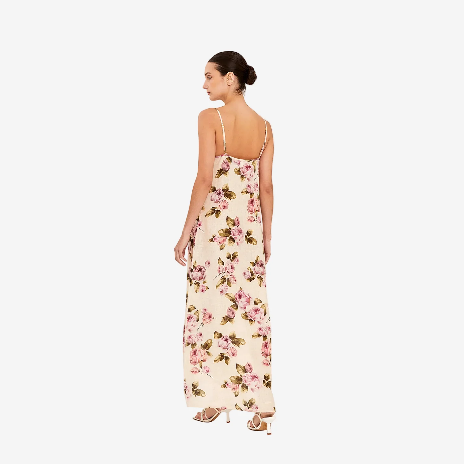 Midi Vestido Slip Rose - Image 3