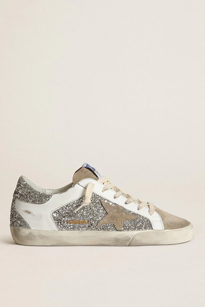 Zapatillas Golden Goose Mujer Super-Star Glitter Leather