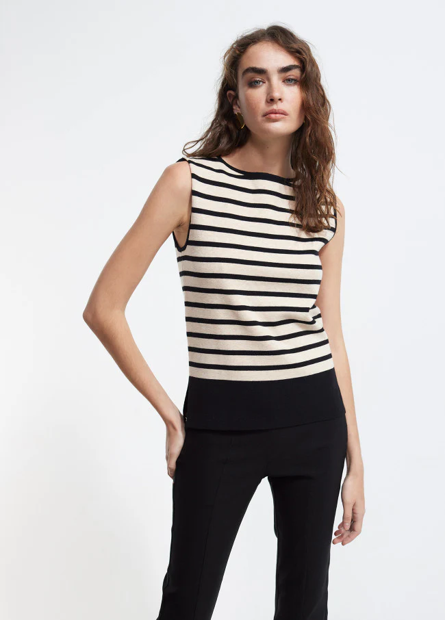 Top Striped Knit