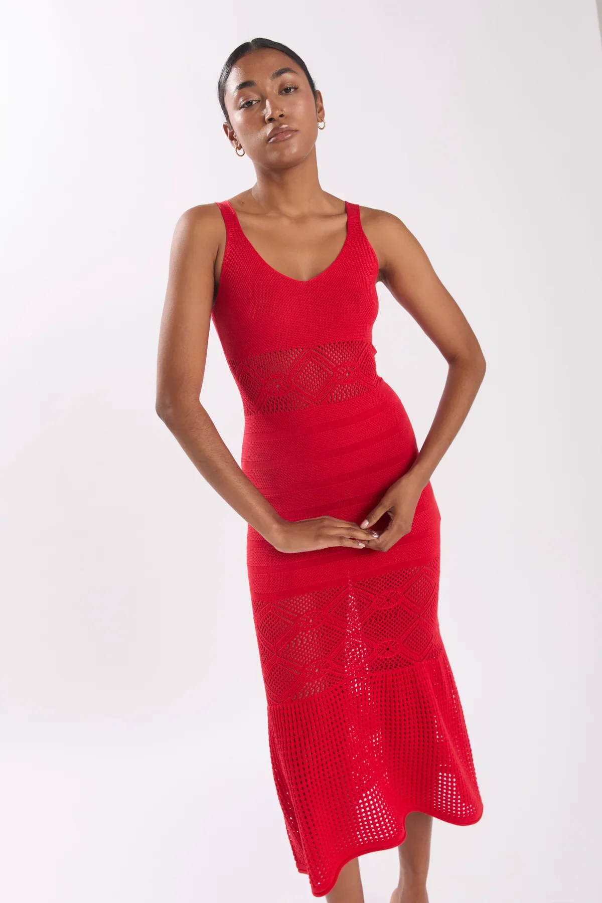 Midi Vestido Grace Cherry Tomato - Image 12
