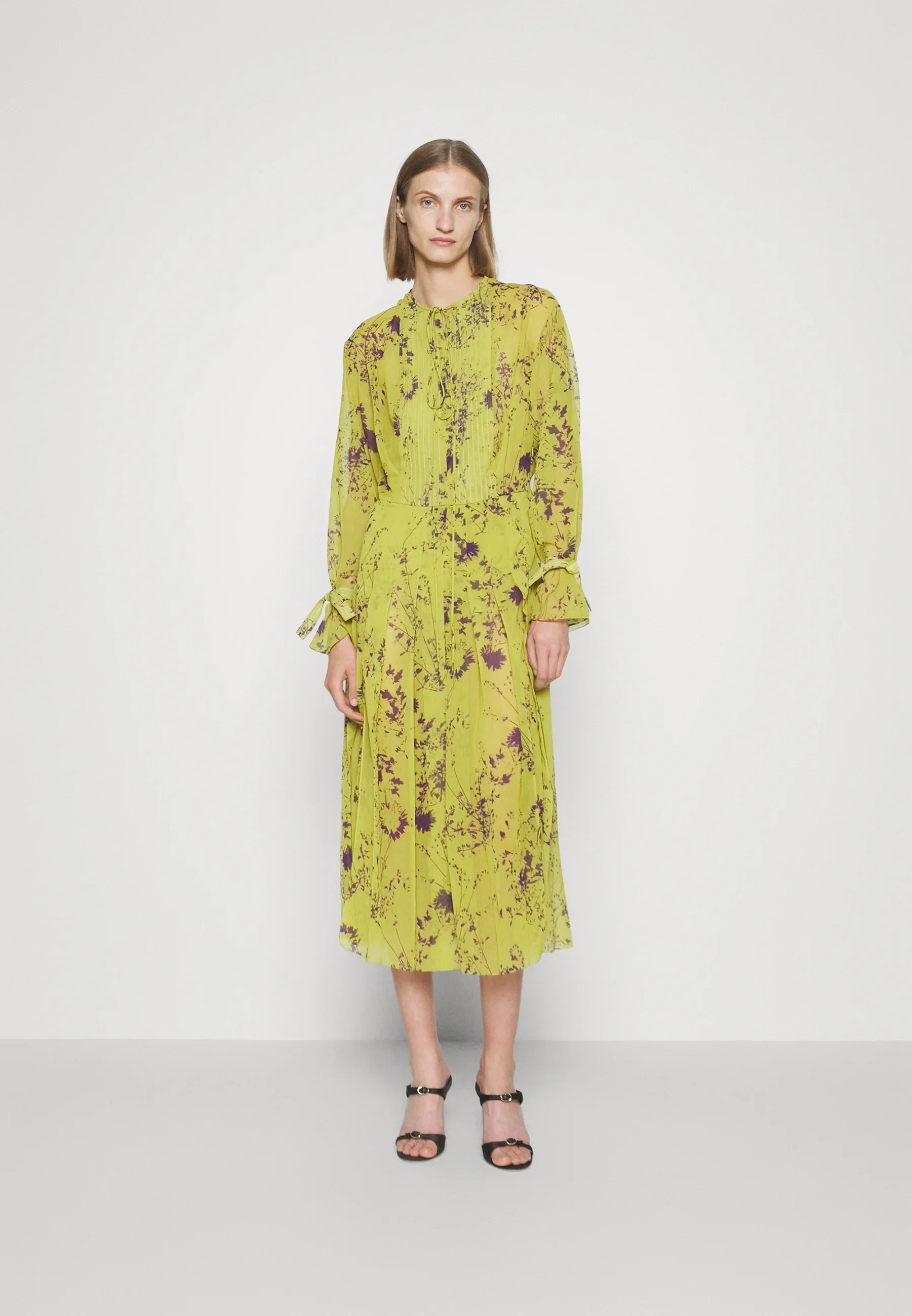 Midi Vestido Plisado