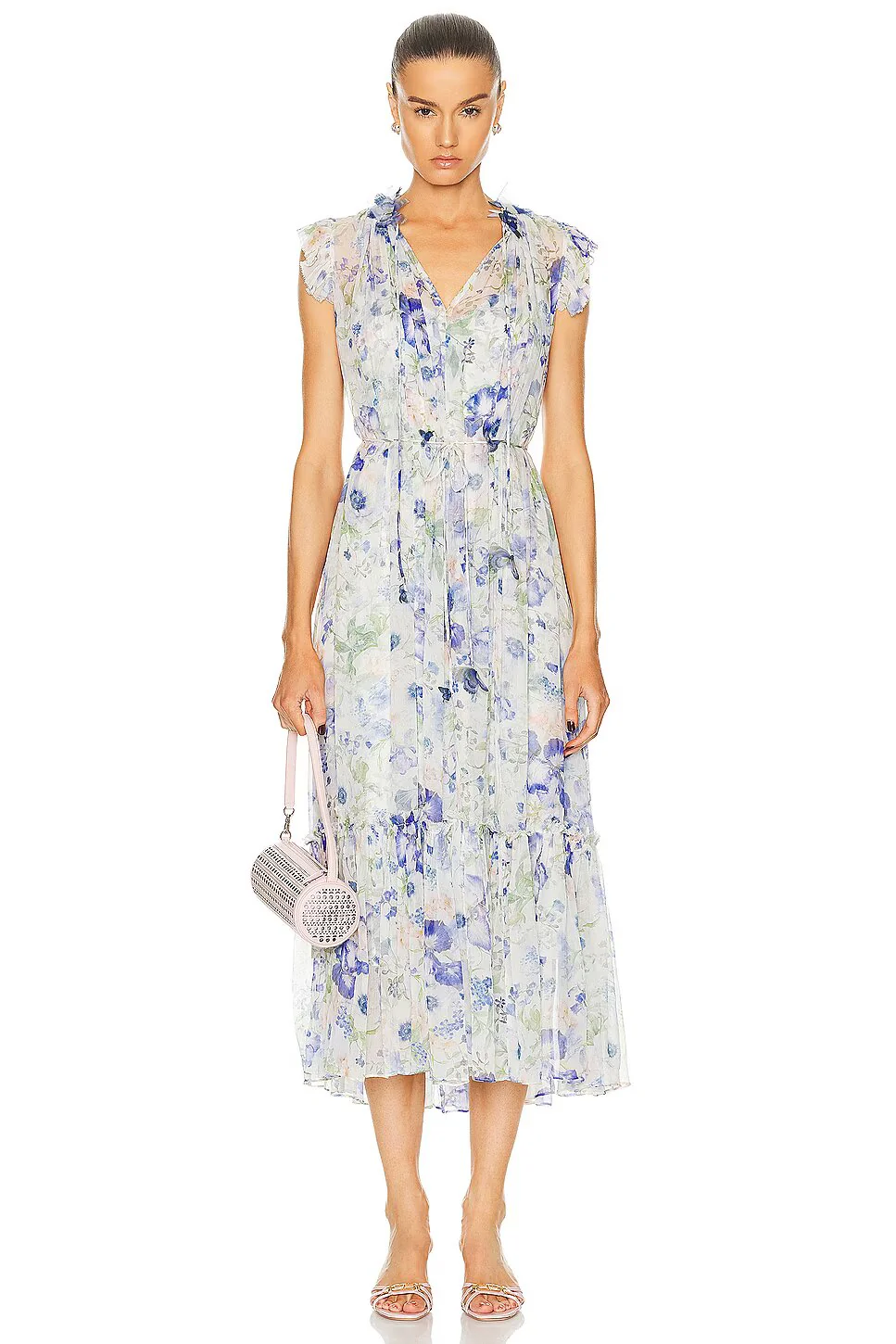 Midi Vestido Natura Flutter