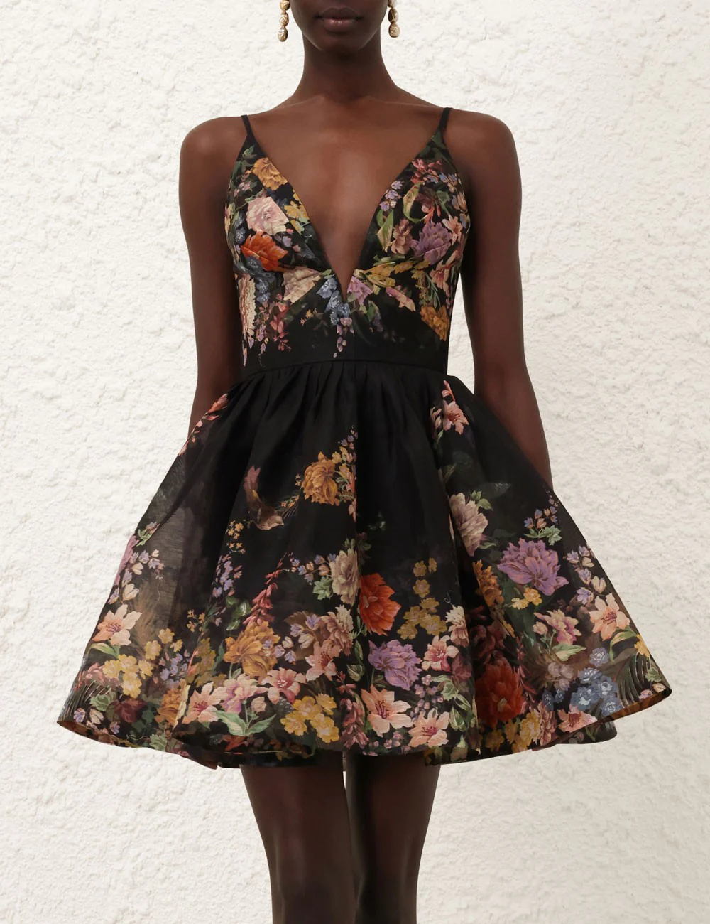 Mini Vestido Pavilion V Neck