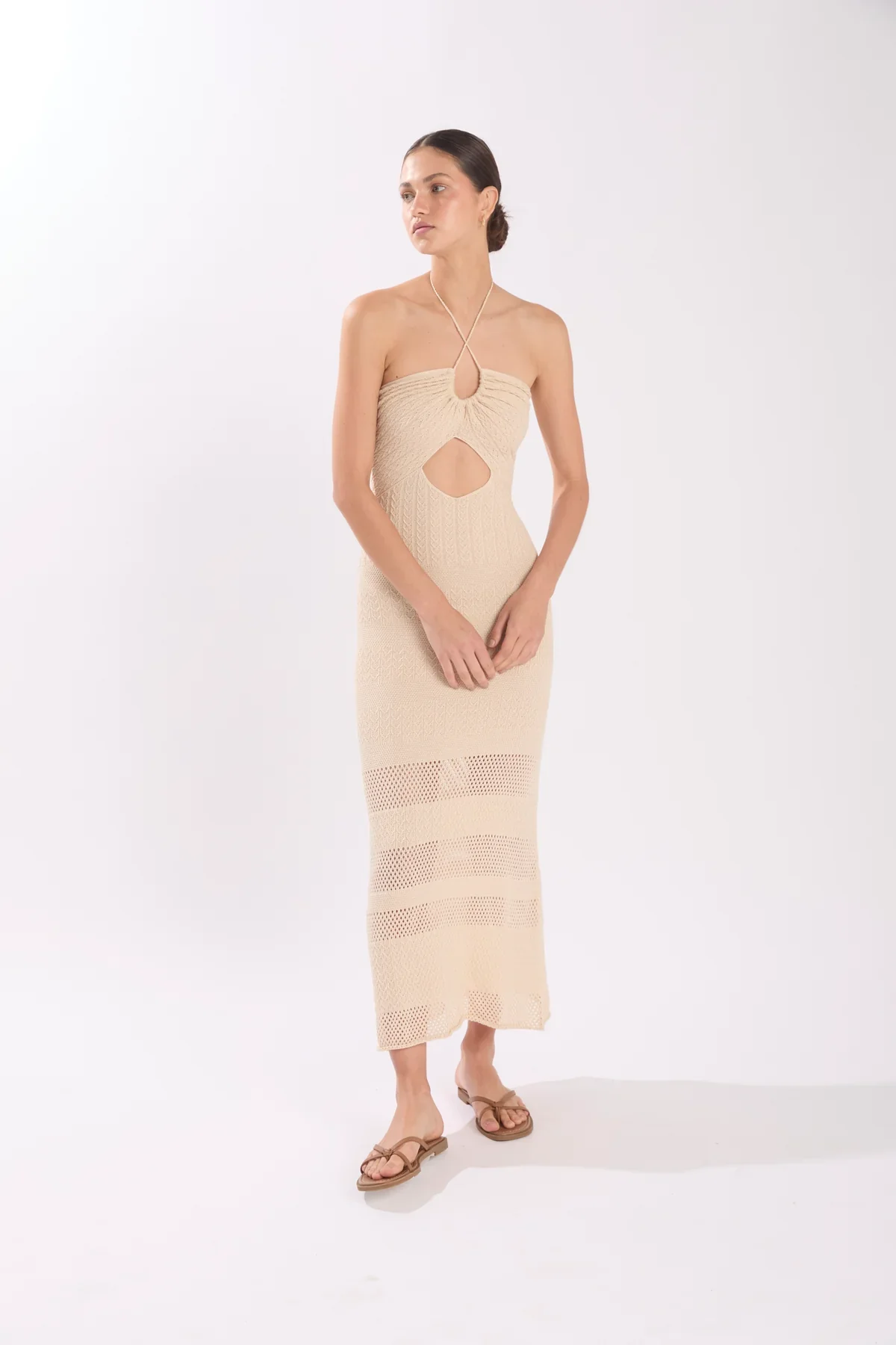 Maxi vestido Pfeiffer Macadamia