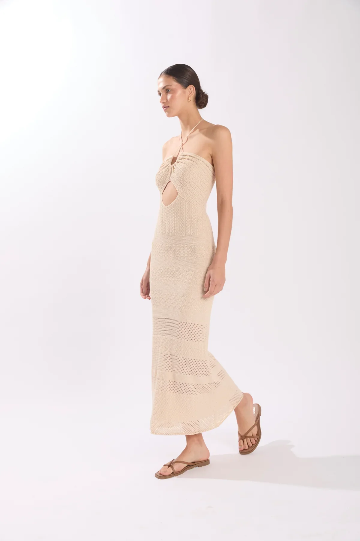 Maxi vestido Pfeiffer Macadamia - Image 4