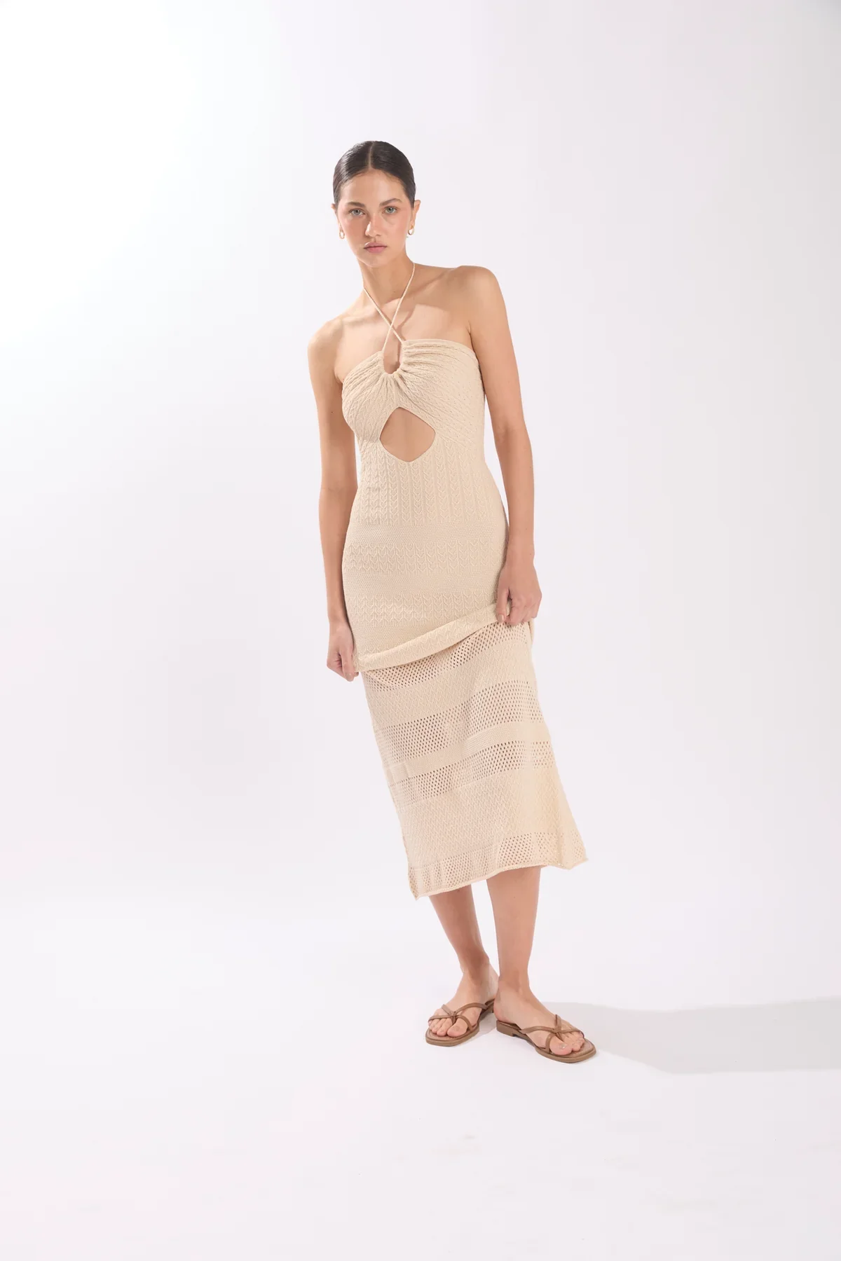 Maxi vestido Pfeiffer Macadamia - Image 6
