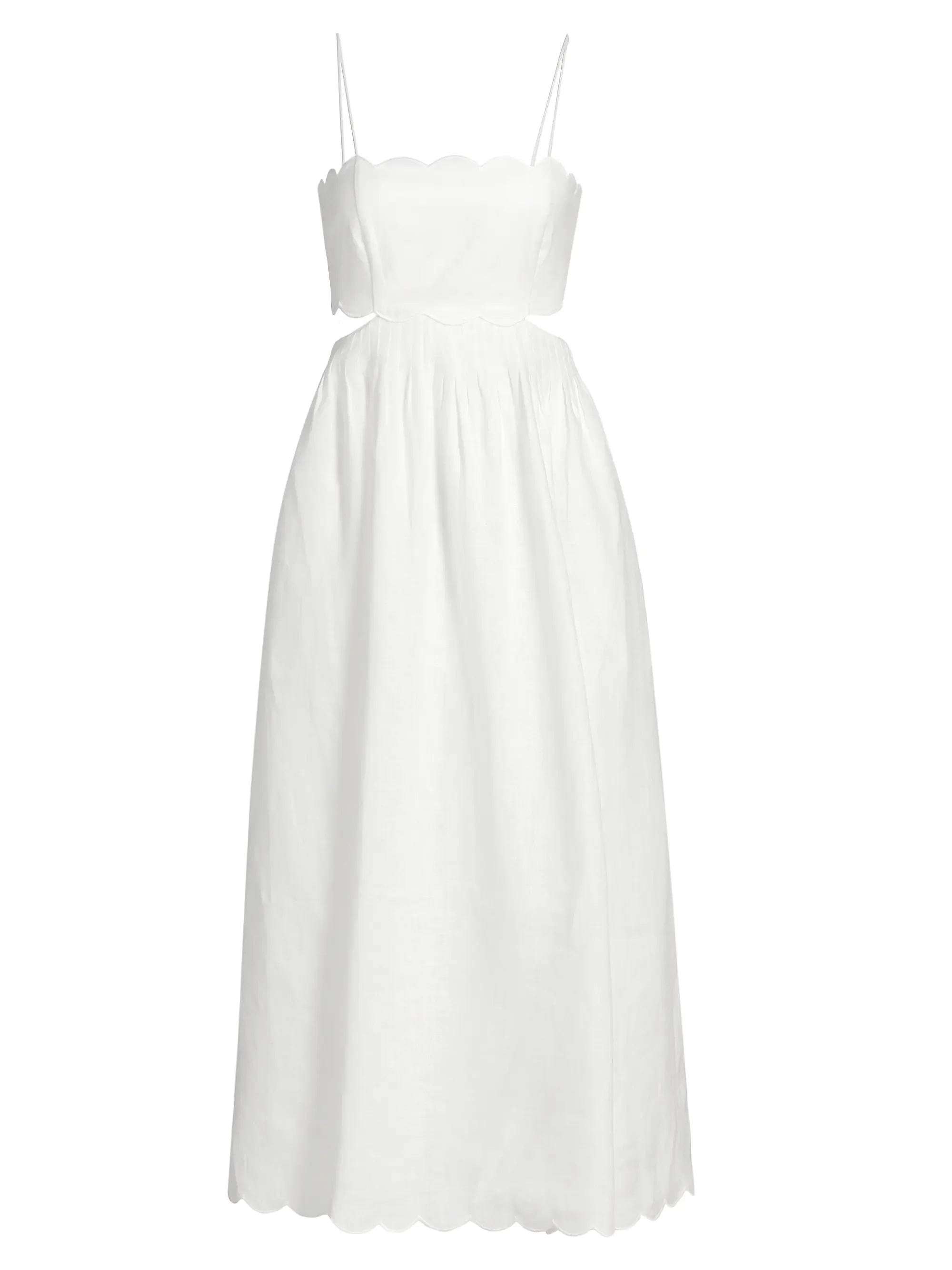 Midi Vestido Rhiannon Scallop