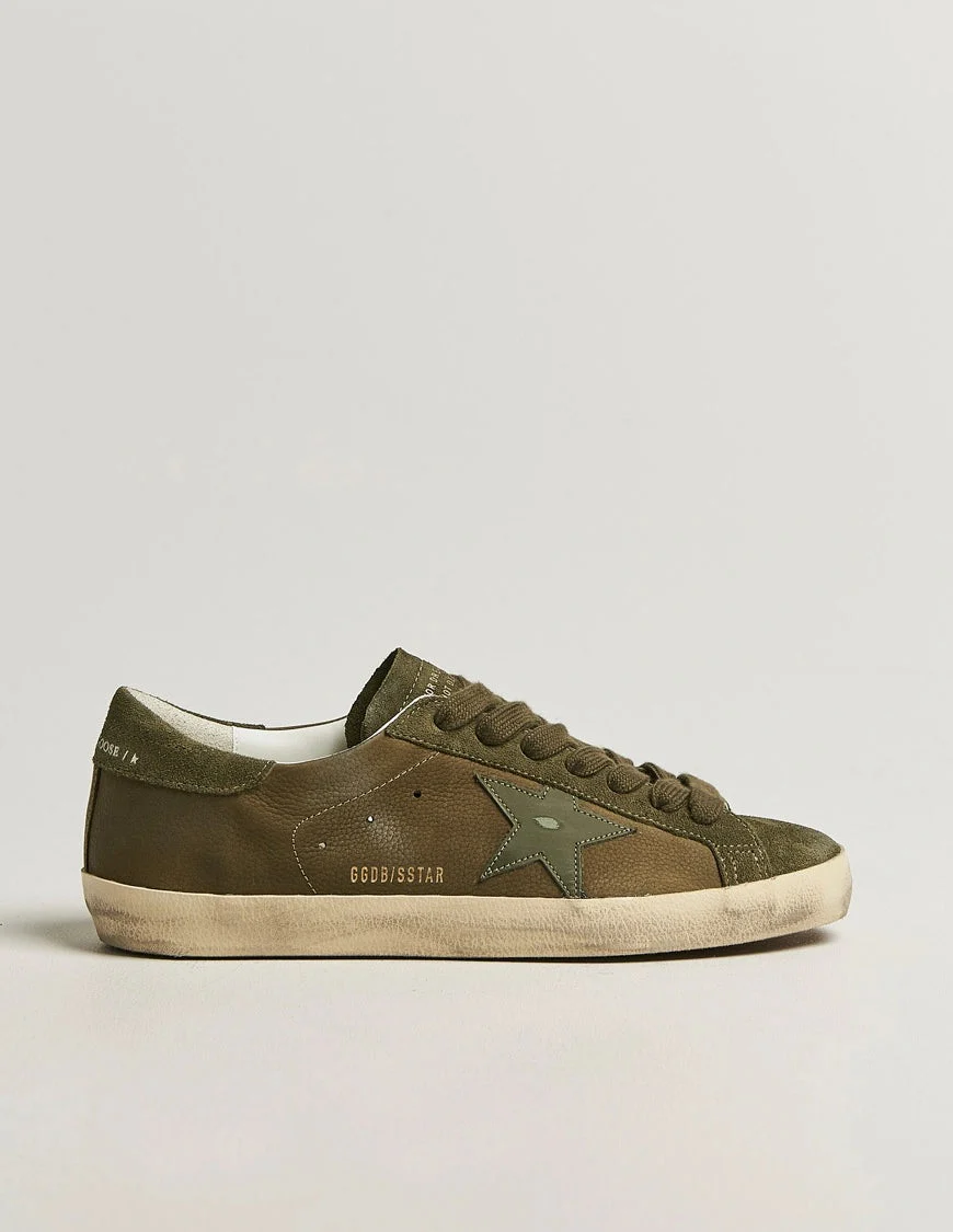 Zapatilla Golden Goose Super Star Suede Upper Leather Star And Heel Hombre