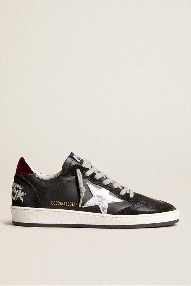 Zapatillas Golden Gooe Ballstar Leath Suede Lamn Star Velvet Heel Mujer