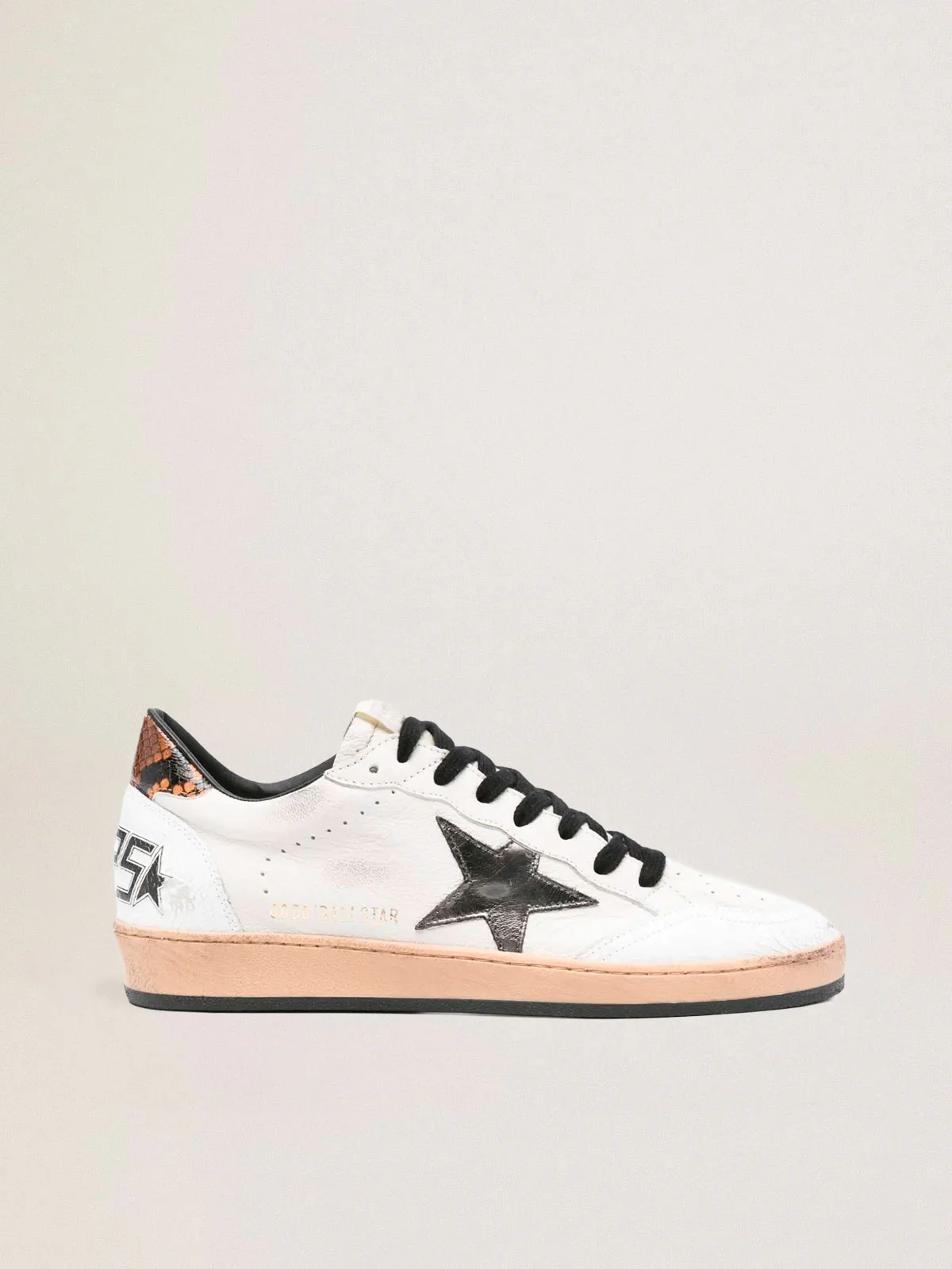 Zapatillas Golde Goose Ballstar Nappa Crack Star Printed Leather Heel Hombre