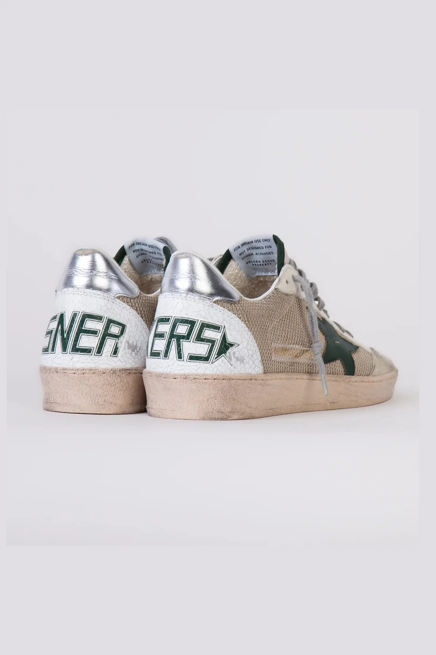 Zapatillas Golden Goose Ballstar Net Leather Star Nylon Heel Crack Spur Hombre - Image 4
