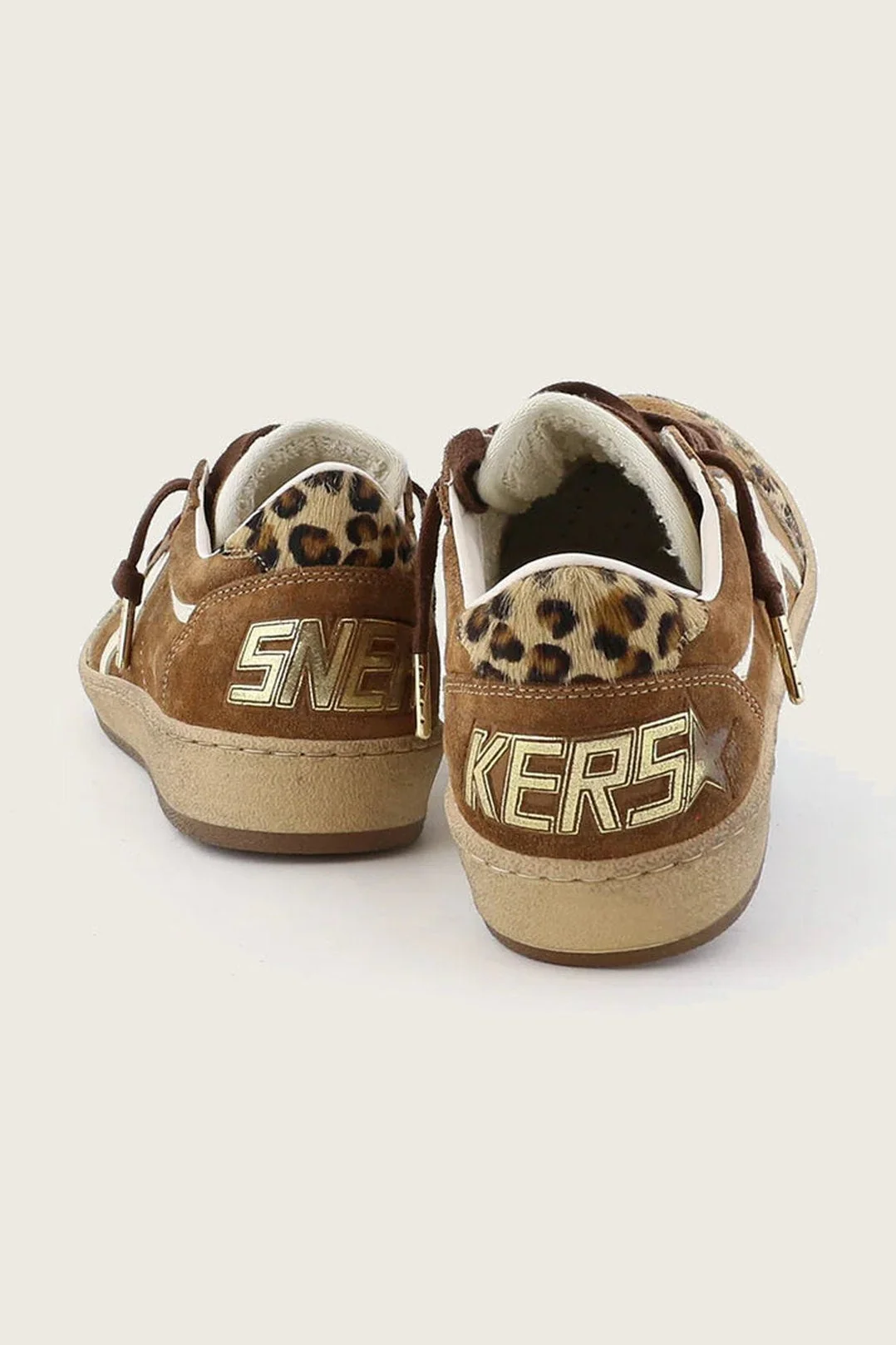 Zapatillas Golden Goose Ballstar Suede Horsy Toe And Heel Glitter Star Mujer - Image 3