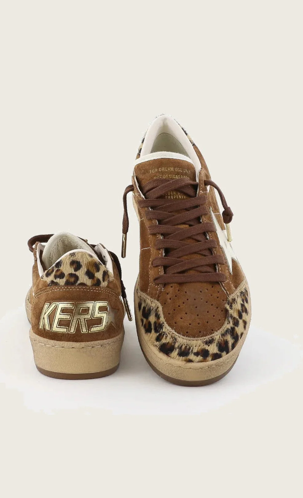 Zapatillas Golden Goose Ballstar Suede Horsy Toe And Heel Glitter Star Mujer - Image 4