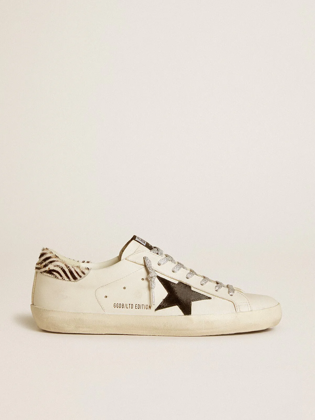 Zapatillas Golden Goose Super Star Net Sued Zebra Mujer